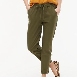 J crew cropped linen pants